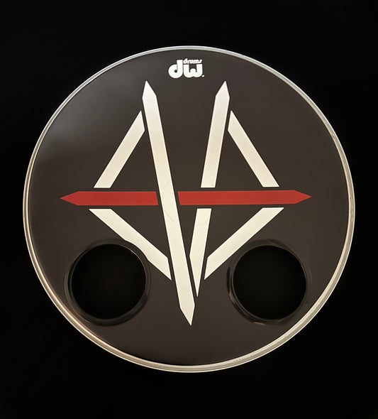 Bass Drum Head Featured in the Scarlet Cross Music video