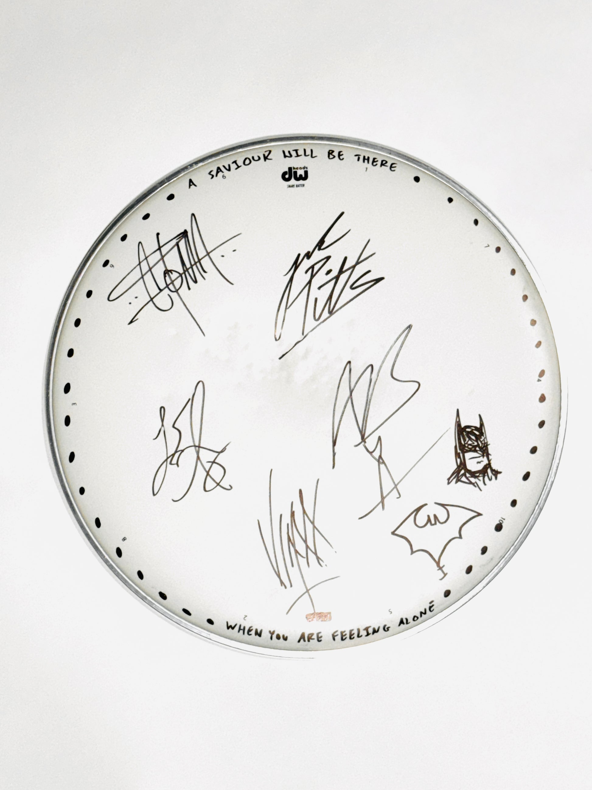 Black Veil Brides Autographed DW Drumhead