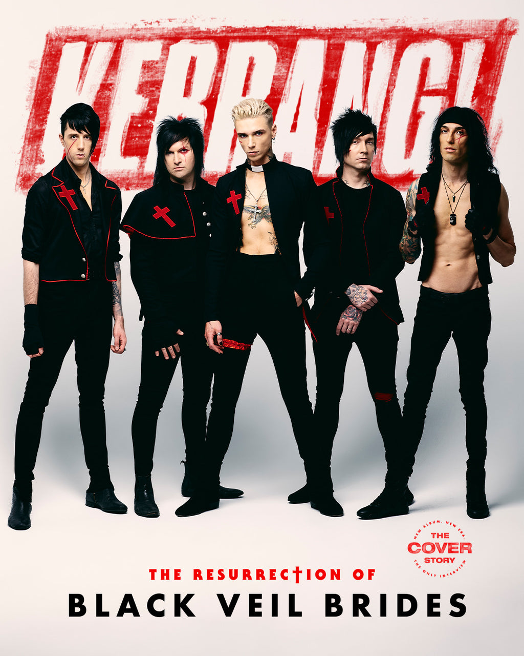Custom One-Of-A-Kind Vest Featured In Scarlet Cross Music Video and Cover Of Kerrang! Magazine