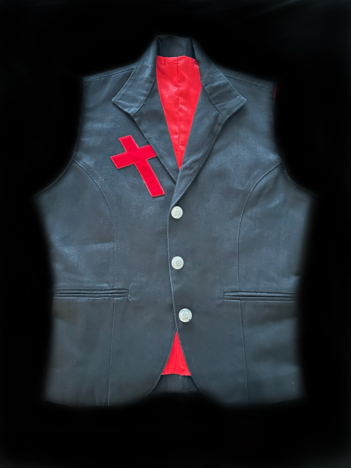 Custom One-Of-A-Kind Vest Featured In Scarlet Cross Music Video and Cover Of Kerrang! Magazine