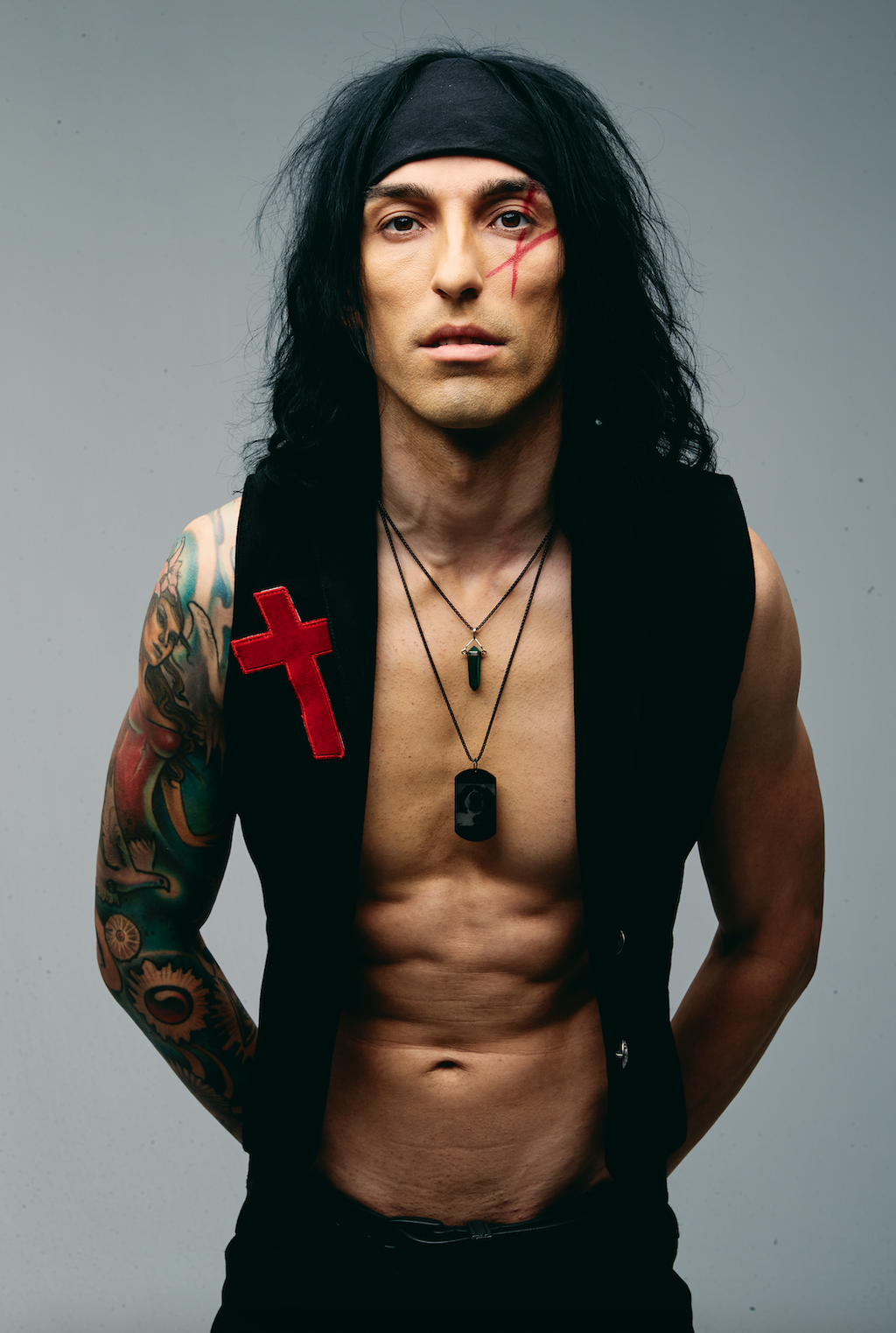 Custom One-Of-A-Kind Vest Featured In Scarlet Cross Music Video and Cover Of Kerrang! Magazine