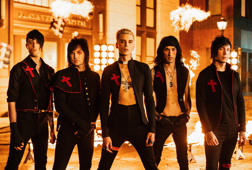 Custom One-Of-A-Kind Vest Featured In Scarlet Cross Music Video and Cover Of Kerrang! Magazine