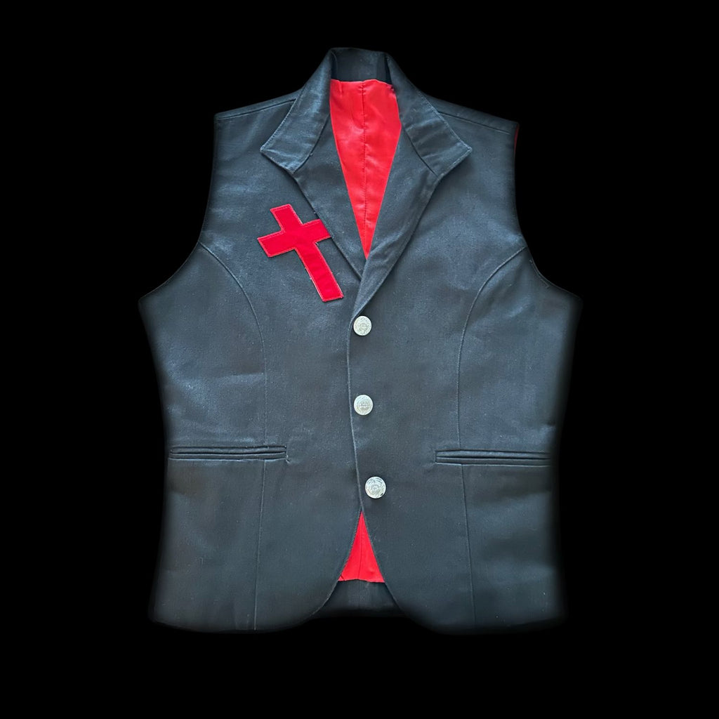 Custom One-Of-A-Kind Vest Featured In Scarlet Cross Music Video and Cover Of Kerrang! Magazine