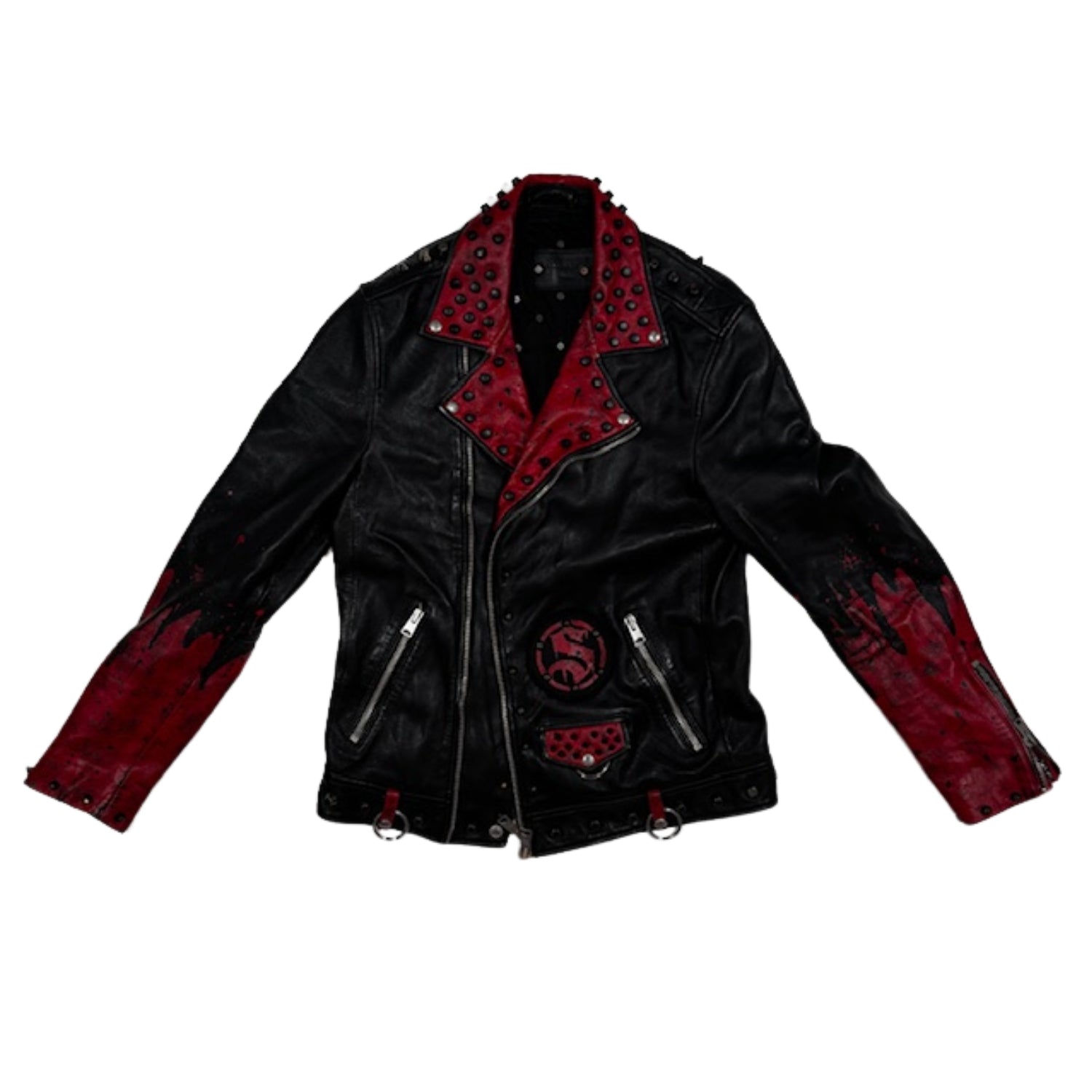 Custom "Bleeders" Black Veil Brides Leather Jacket