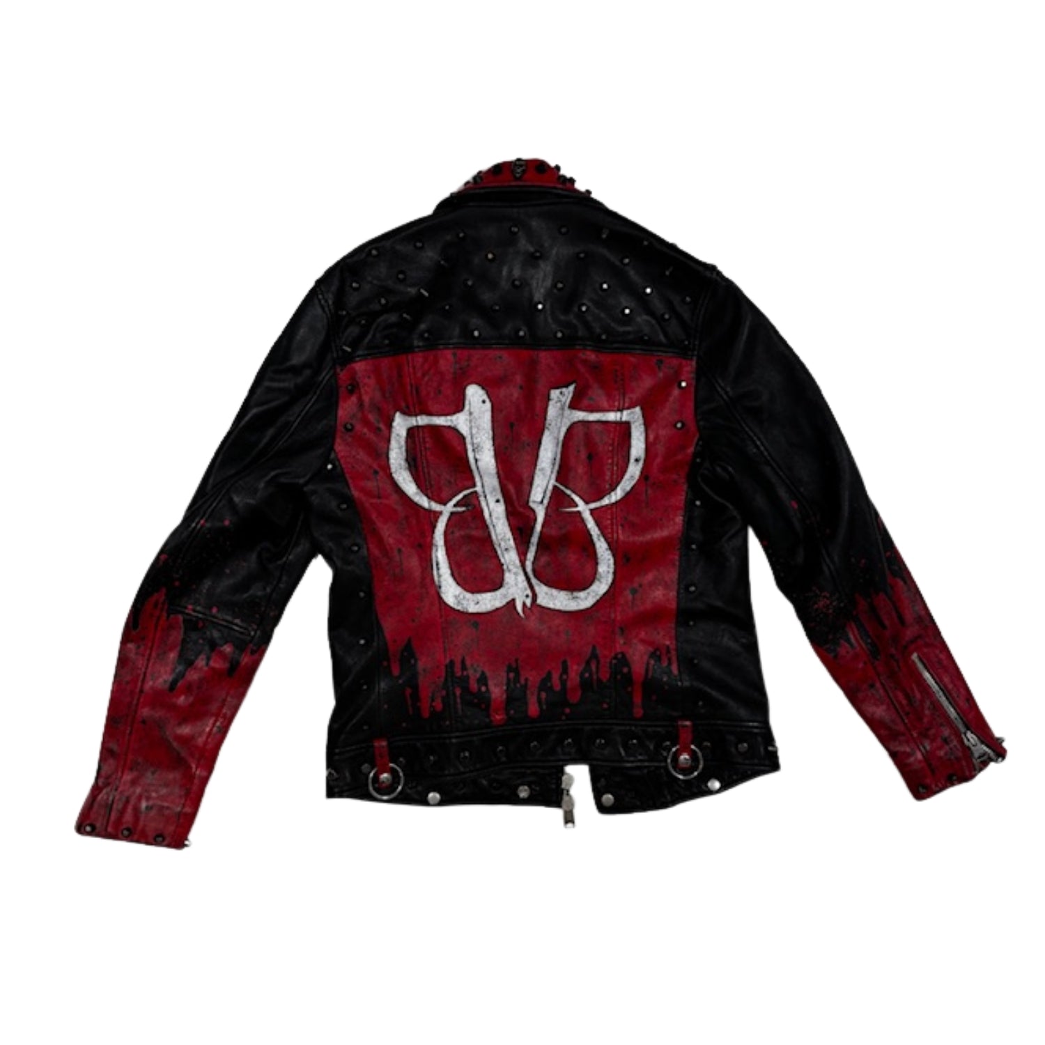 Custom "Bleeders" Black Veil Brides Leather Jacket