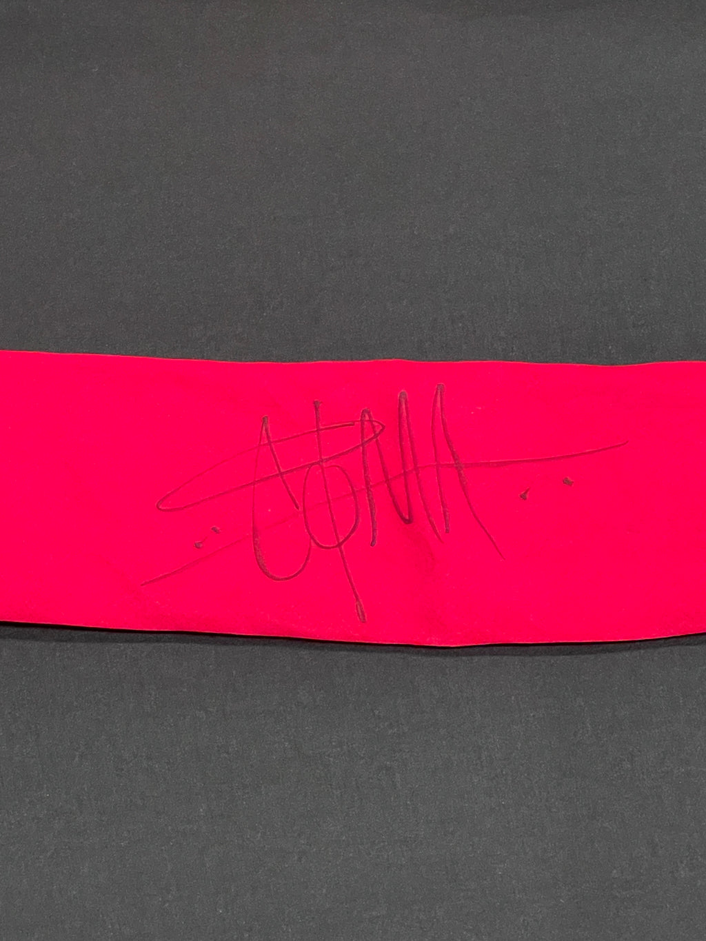 Christian Coma Autographed Personally Worn Red Bandana